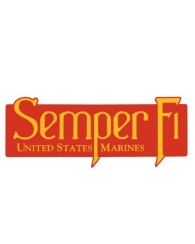 Rothco 1216  U.S.M.C. Semper Fi Bumper Sticker