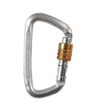 Rothco 163 Hard Steel Modified D Key Screw Gate Carabiner