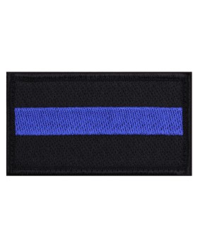 Rothco 1709 Thin Blue Line Flag Patch - Iron On