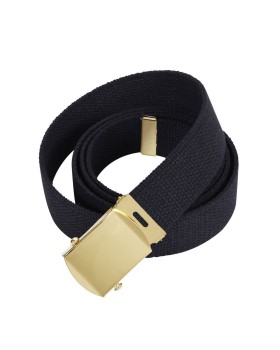 Rothco 1724  Military Web Belts - 74 Inches (Black / Gold Buckle)