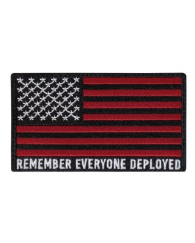 Rothco 1877  R.E.D. (Remember Everyone Deployed) Flag Patch with Hook Ba ...