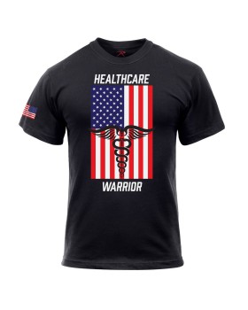 Rothco 1937  Healthcare Warrior U.S. Flag T-Shirt - Black