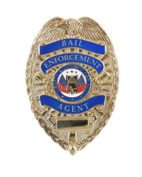 'Rothco 1947 Deluxe Gold Bail Enforcement Agent Badge'