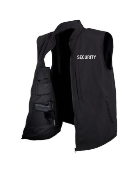 Rothco 1961 Concealed Carry Soft Shell Security Vest - Black