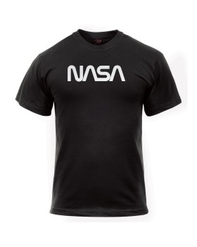 Rothco 2144  Authentic NASA Worm Logo T-Shirt - Black