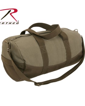 Rothco 2220 Two-Tone Canvas Duffle Bag With Brown Bottom