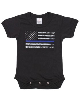 Rothco 2273 Infant Thin Blue Line One-Piece Bodysuit