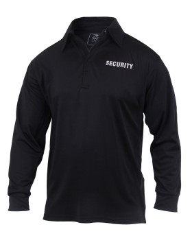 Rothco 2716 Rothco moisture wicking long sleeve security polo