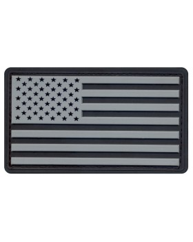 Rothco 27781  PVC U.S. Flag Patch with Hook Back