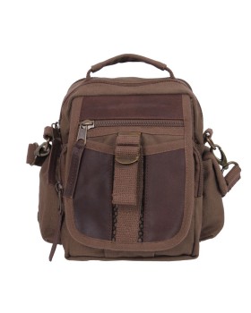 Rothco 2815 Rothco canvas & leather travel shoulder bag