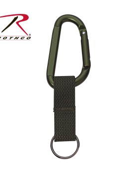 'Rothco 291  Jumbo 80mm Carabiner with Web Strap Key Ring'
