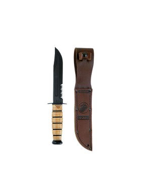 Rothco 3257  Genuine Ka-Bar USMC Combo Edge Fighting Knife