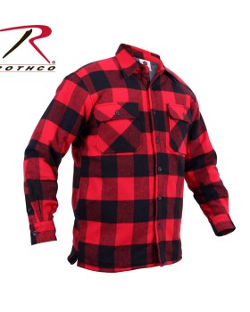 'Rothco 3739 Extra Heavyweight Buffalo Plaid Sherpa Lined Flannel Shirt'