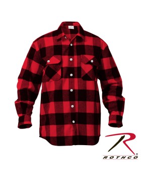 'Rothco 3742 Extra Heavyweight Buffalo Plaid Flannel Shirt'