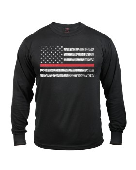 Rothco 3920  Thin Red Line Long Sleeve T-Shirt