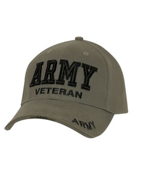 Rothco 3946 Deluxe Low Profile Military Branch Veteran Cap - Youth