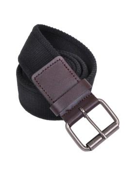 Rothco 4371 Vintage Single Prong Web Belt with Leather Accents