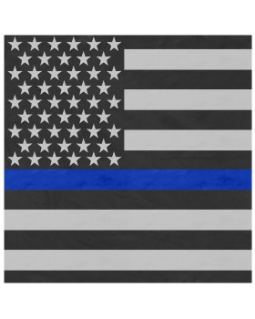 Rothco 44074 Thin Blue Line Flag Bandana