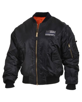 Rothco 4951 Thin Blue Line Flag MA-1 Flight Jacket