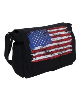 Rothco 5418 Rothco distressed u.s. flag canvas messenger bag