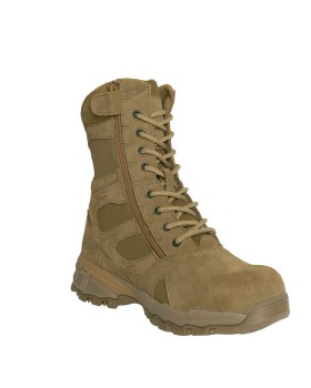 Rothco 5764  8" Forced Entry Composite Toe AR 670-1 Coyote Brown Tactica ...