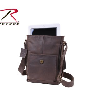 'Rothco 57950 Rothco brown leather military tech bag'