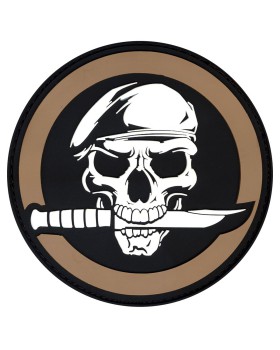 Rothco 72197 PVC Military Skull & Knife Morale Patch