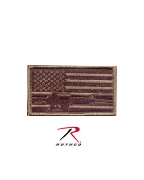 Rothco 72204 Subdued Flag & Rifle Morale Patch