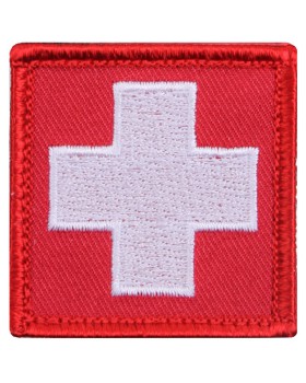 Rothco 72205 White Cross Red Morale Patch