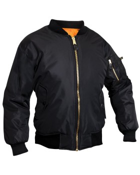 Rothco 7313 Women’s MA-1 Flight Jacket - Black