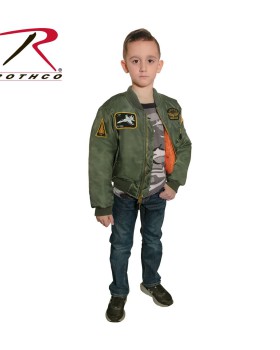 Rothco 7340 Kids Flight Jacket with Patches