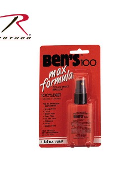 Rothco 7728 Ben's 100 Max DEET Insect Repellent Spray Pump