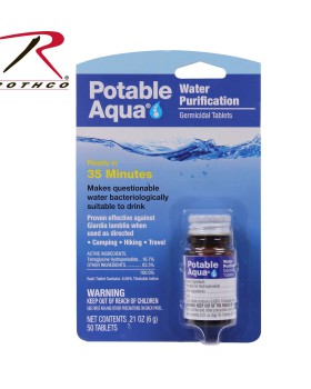 Rothco 7740 Potable Aqua Water Purification Tablets