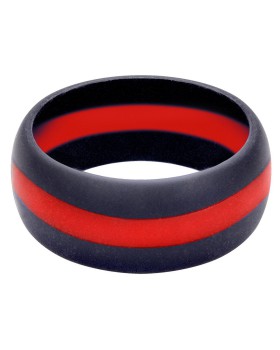 Rothco 801 Thin Red Line Silicone Ring