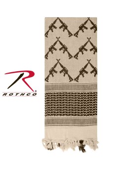 'Rothco 8737 Rothco crossed rifles shemagh tactical desert keffiyeh scarf'