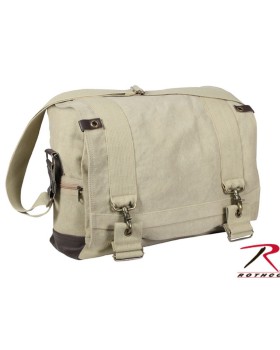 'Rothco 9110 Rothco vintage canvas b-15 pilot messenger bag'