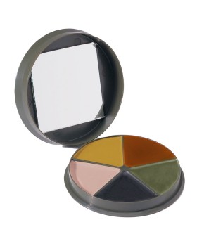 Rothco 9205 G.I. Type 5 Color Camo Face Paint - Round Compact