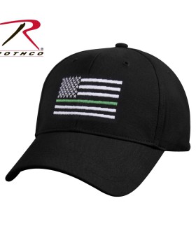 Rothco 9556 Thin Green Line Flag Low Pro Cap