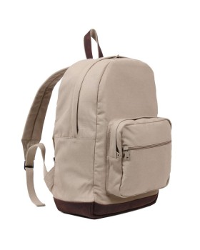 Rothco 9616 Rothco vintage canvas teardrop backpack with leather accents