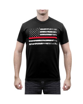 Rothco 9950 Thin Red Line Flag T-Shirt