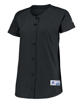 'Russell 737VTX Ladies Stretch Faux Button Jersey'