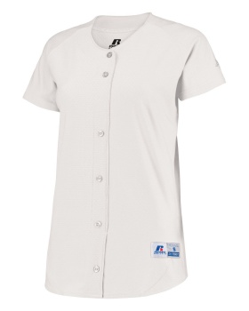 'Russell 737VTX Ladies Stretch Faux Button Jersey'