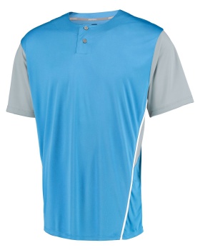 'Russell Athletic 3R6X2M Men's Performance Two Button Color Block Jersey'