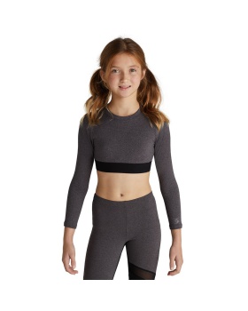 Soffe 1231G Girls Long Sleeve Crop Top