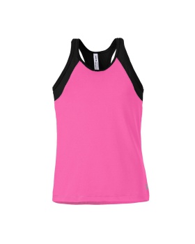 'Soffe 1504G Girls High Neck Track Tank'