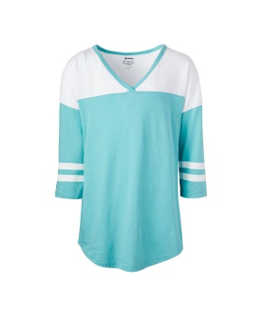 'Soffe 3053V Women's Fan Crew V-Neck Tee'