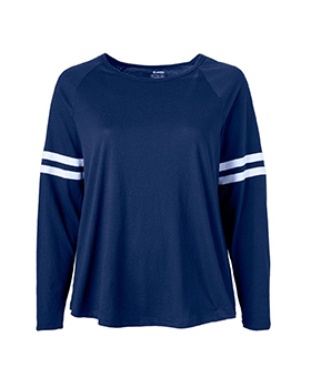 Soffe 3056C Curves Fan Crew Neck Long Sleeve Tee