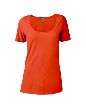 'Soffe P504CS Women's CVC SS Scoop Neck'