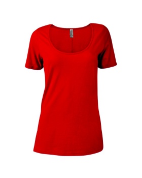 'Soffe P504CS Women's CVC SS Scoop Neck'