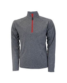 Soffe S2995MP Men's Melange Quarter Zip Pullover